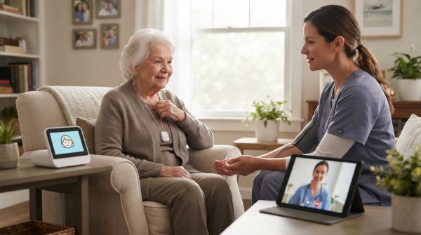La téléassistance, complément aux soins à domicile pour seniors